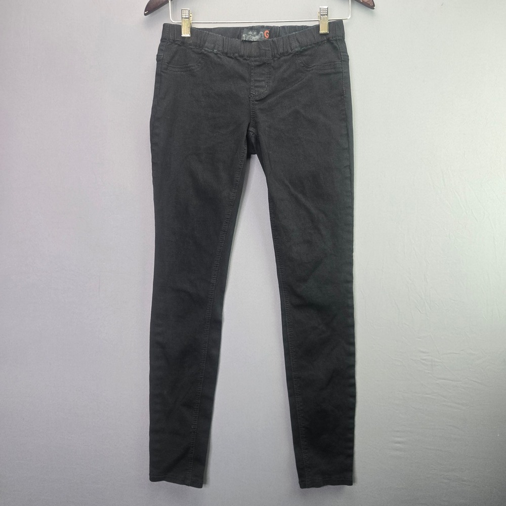 G by GUESS Jeggings Skinny Pull On Pants Size S Black Stretch Elastic Waist 3542